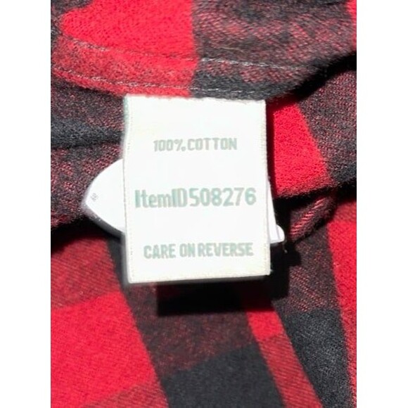 LL Bean Scotch Plaid Flannel Shirt Relaxed Fit Size Small - Picture 6 of 7